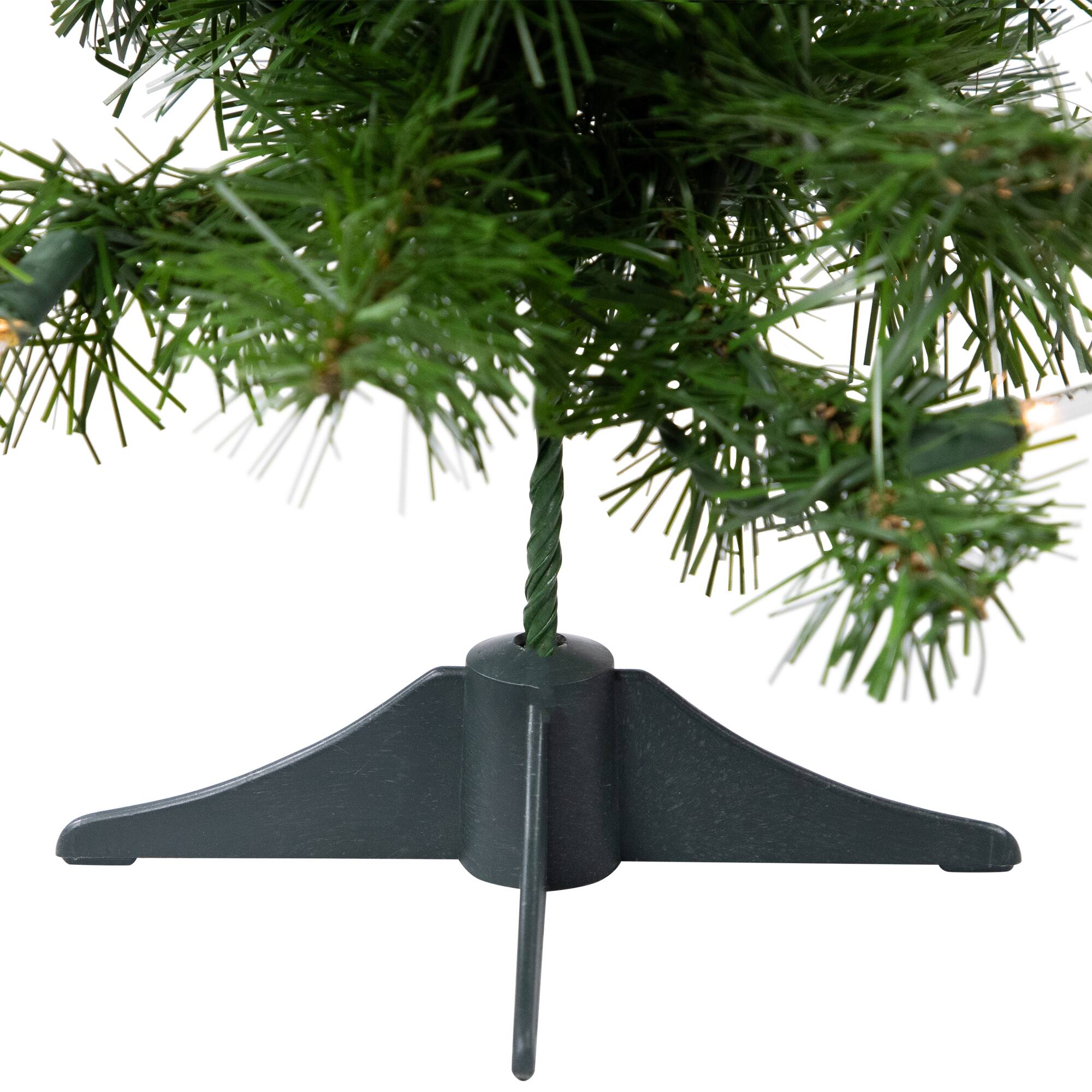 18" Pre-Lit Blackwater Fir Artificial Christmas Tree, Clear Lights